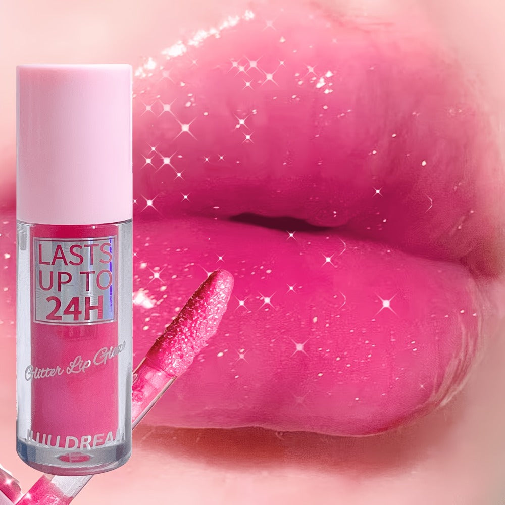 24H Waterproof Glitter Lip Gloss & Lip Stain Set 3PCS, Lip Oil Formula, for Makeup, Travel and Everyday Vanity Use — image 1