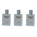 Perfume for Men AOUA 3-Pack with Three 3.4 oz Bottles and Citrus, Jasmine, Woody-Musk Profile — image 9
