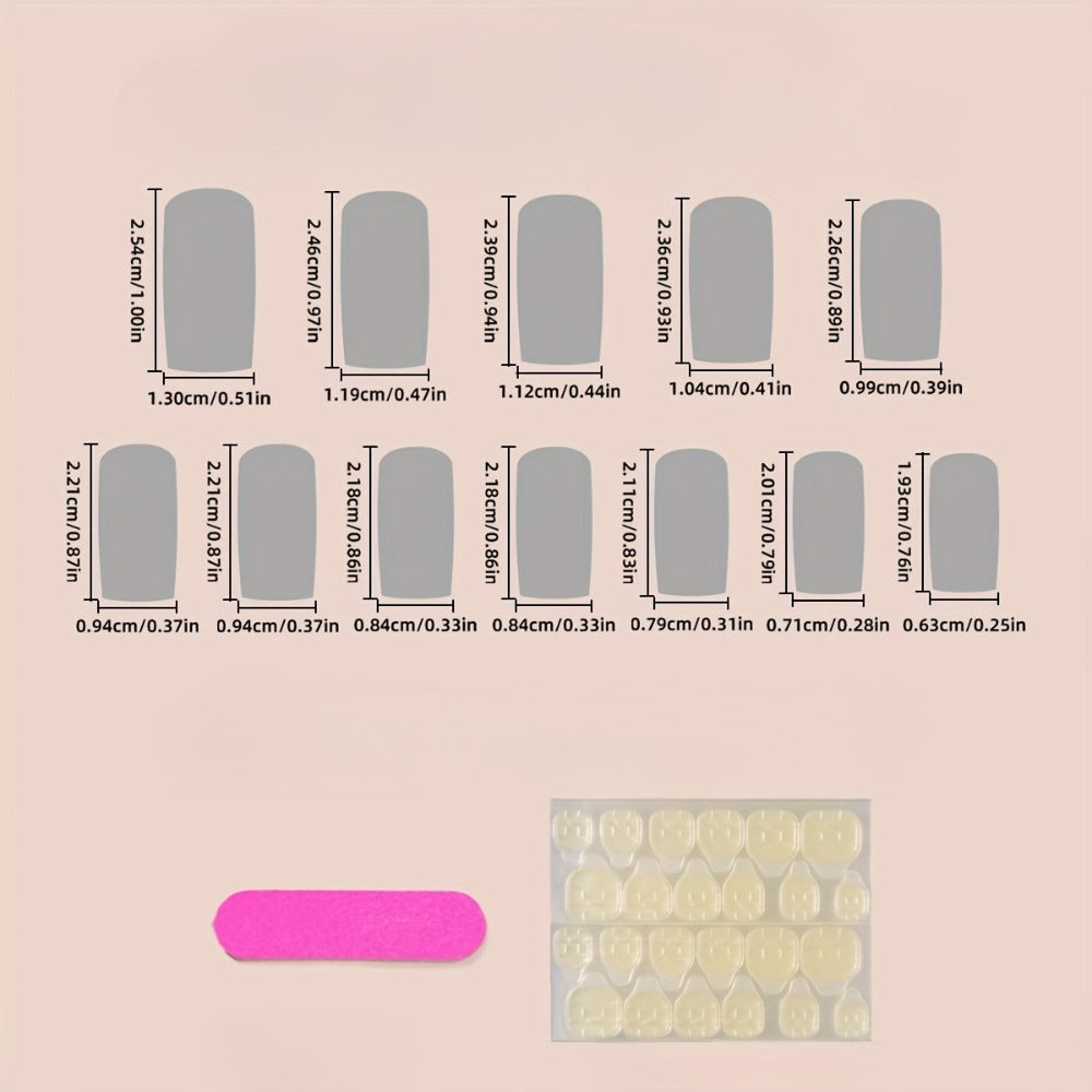 Press On Nails 576-Piece Full-Cover Assorted Glossy Variety Set with Styles for Parties and Daily Wear — image 4