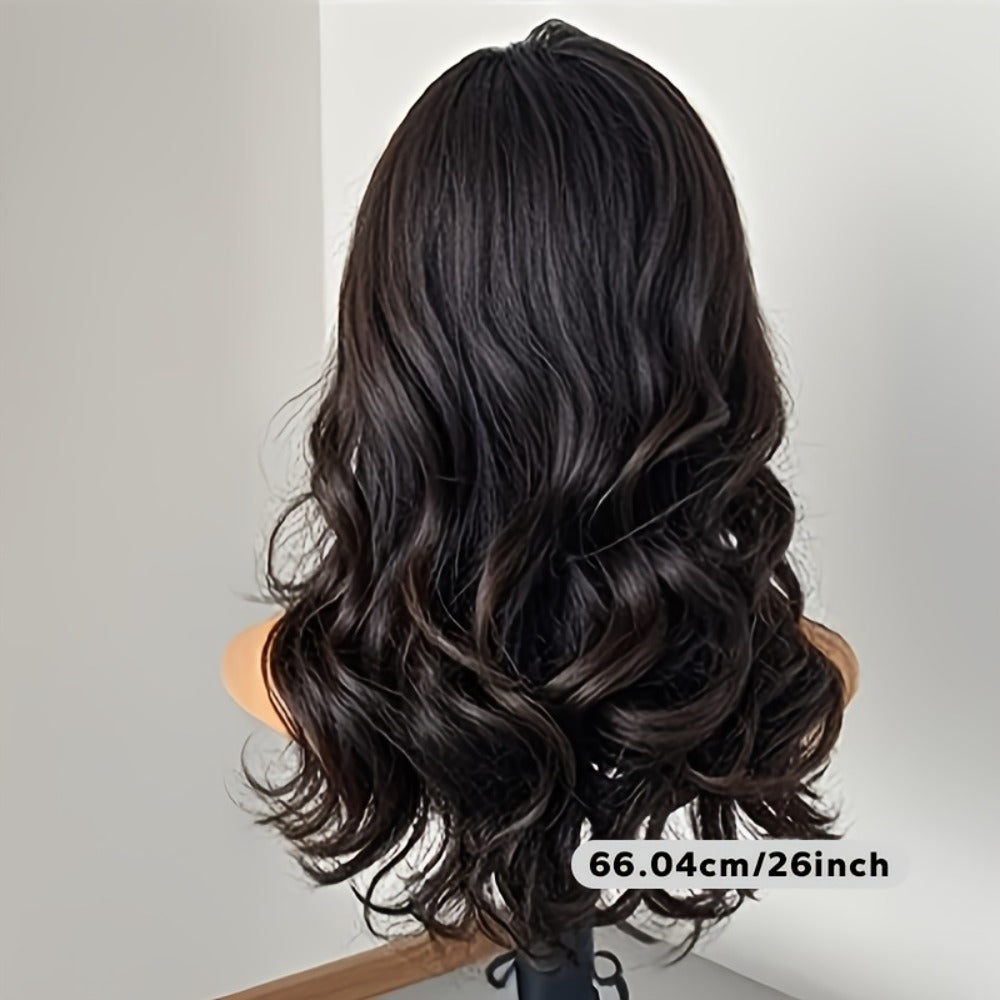 Synthetic Wig 26-Inch Men's Loose Curls with Middle Part in Seven Colors and Cap with Item-Specific Color, Length, Texture an