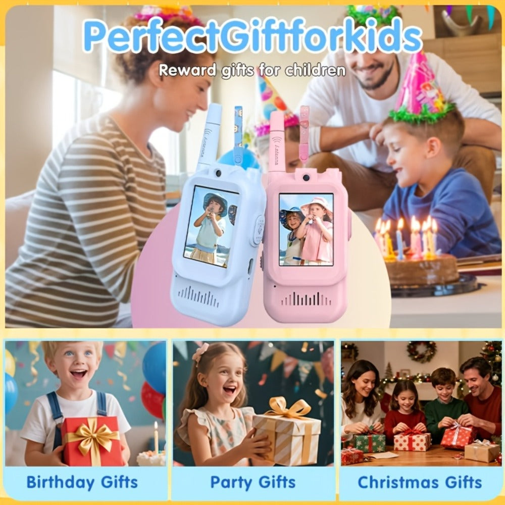 2-Pack Kids Walkie Talkie Toy 2.4GHz, Video Call, Voice Changer & HD Camera, Long-Range Wireless Communication — image 9
