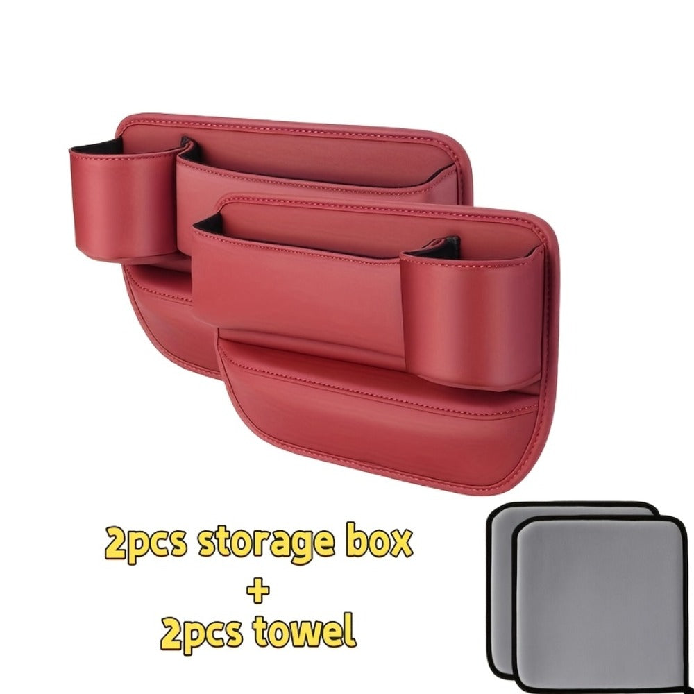 Seat-Gap Car Organizer with Cup Recess and Phone Storage in Four Color Pairs or Left-Side Black Pack — image 5