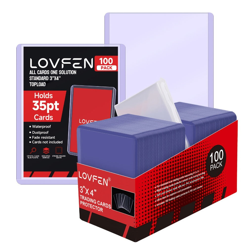 35pt Top Loader and Soft Card Sleeve Sets in 100, 500, 1000 or 2000 Matching Pair Quantities — image 1