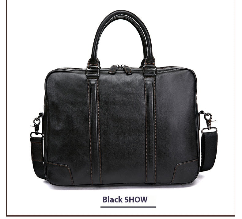 Skeleton-skin Genuine Leather High-grade Briefcase