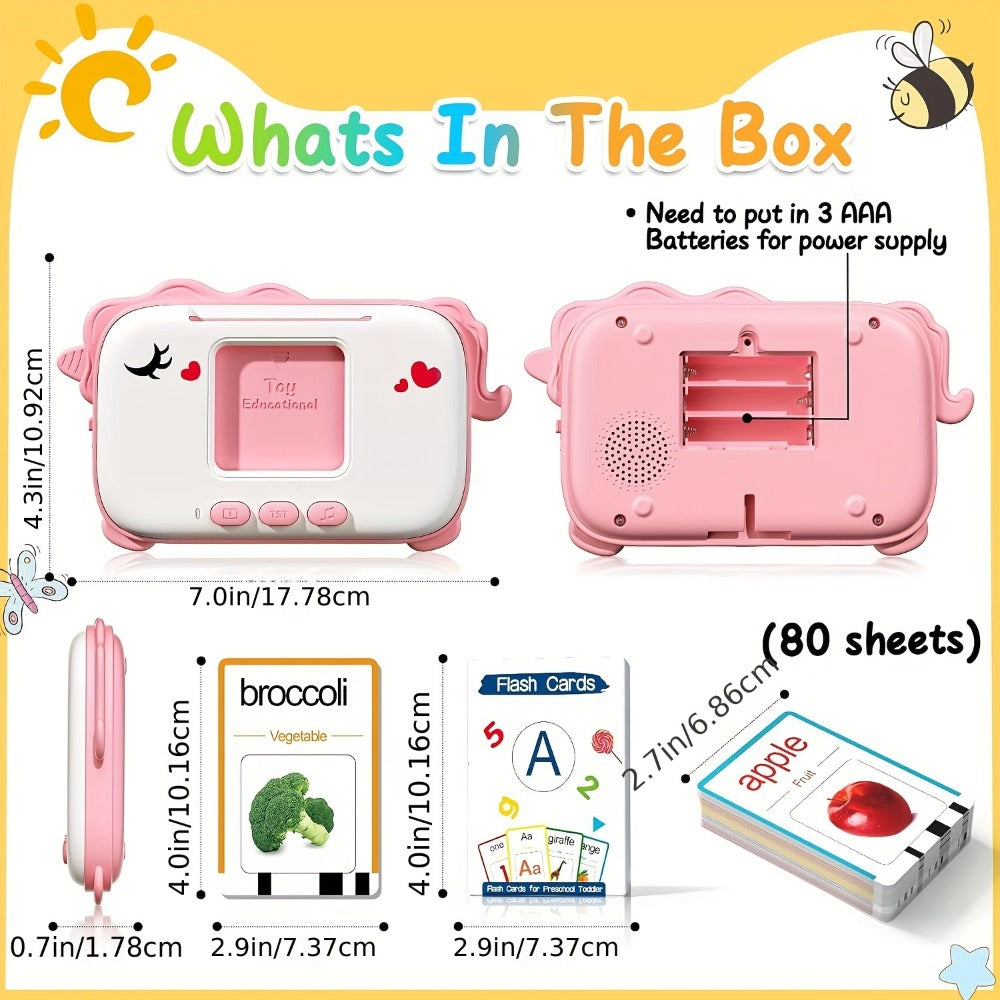 Talking Flashcard Machine for Toddlers 160 Words with the Listed Color, Size or Set Options for Everyday Use — image 5
