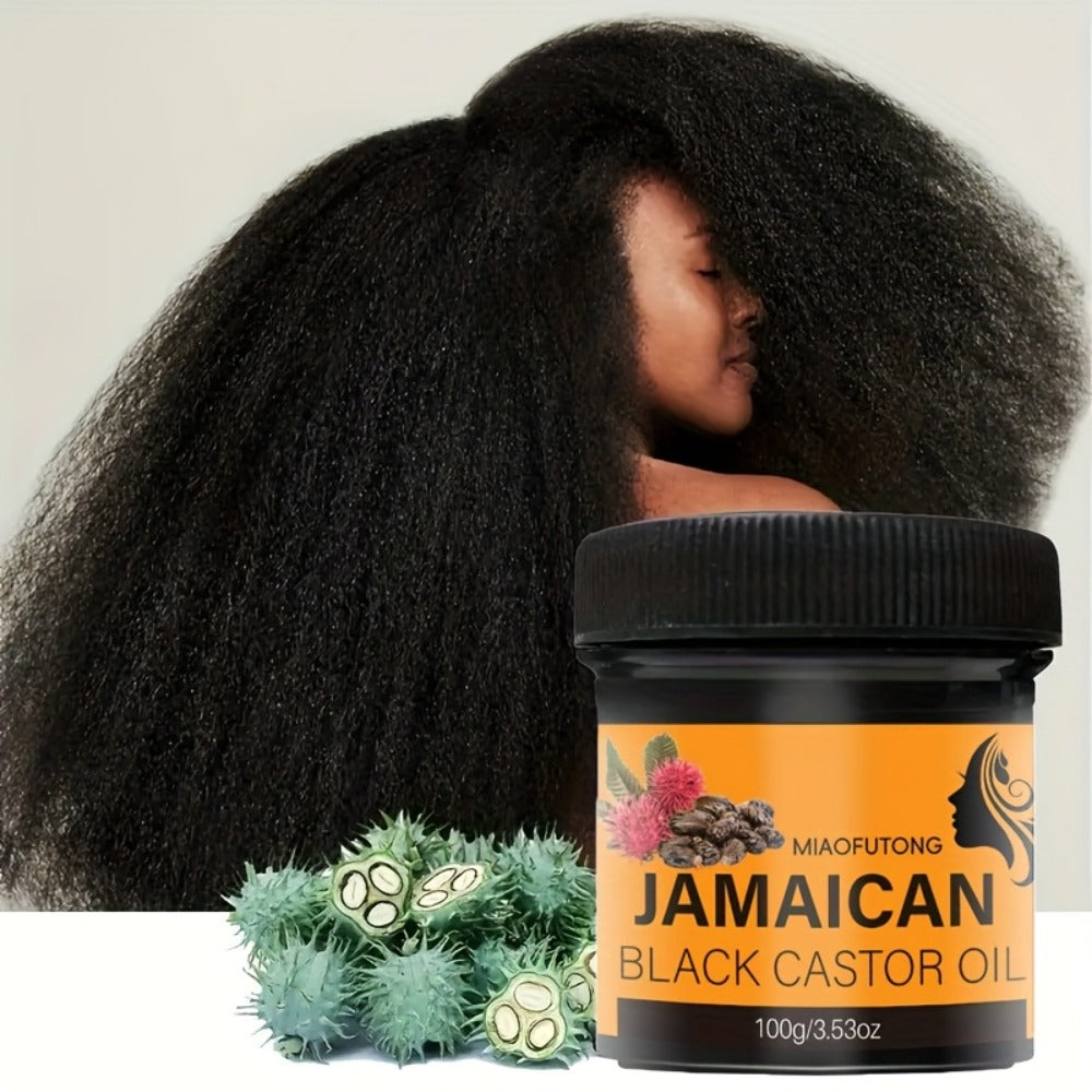 Black Castor Oil Hair Milk 5pcs, 100% Jamaica Pure Cold-Pressed Castor Oil Leave-In for Curly, Coily & Textured Hair — image 