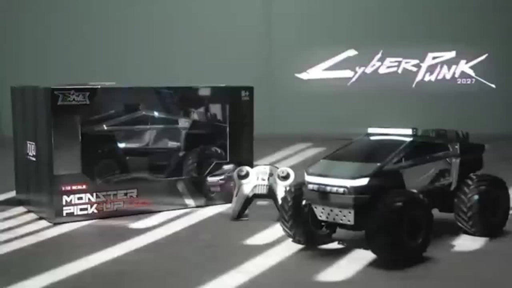 Remote Control Car, Cybertruck-Style 1:14 and 1:18 Pickup Models with 2.4GHz Control, LEDs and Spray Effect — image 11