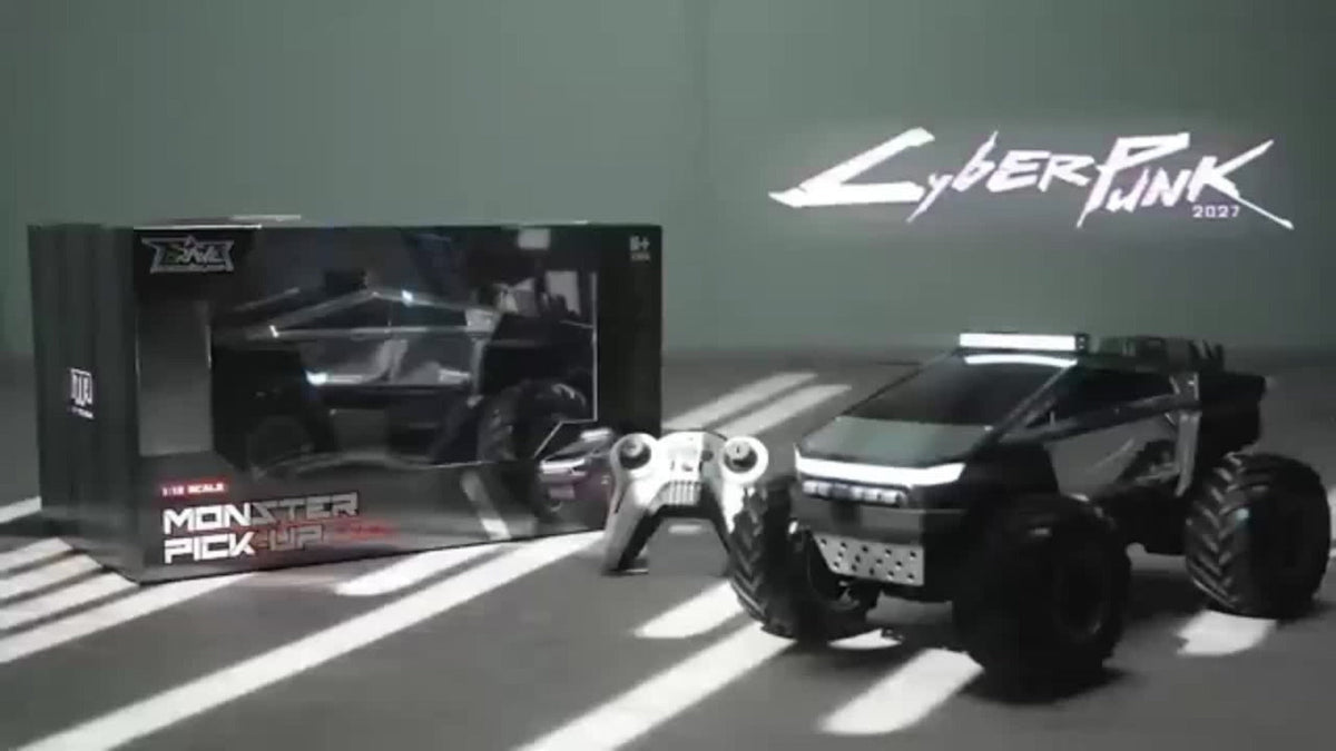 Remote Control Car, Cybertruck-Style 1:14 and 1:18 Pickup Models with 2.4GHz Control, LEDs and Spray Effect — image 11