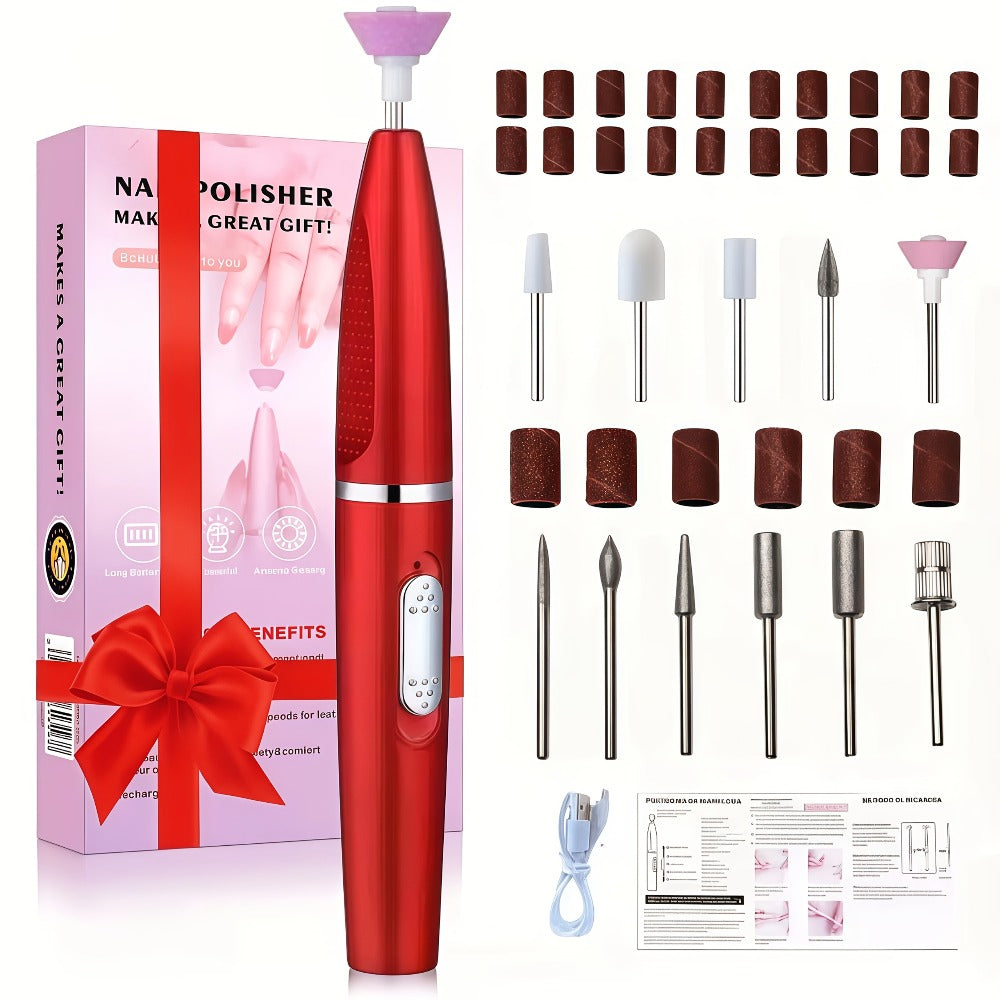 Portable 20000 RPM Electric Nail Drill Kit with 11 Interchangeable Bits, USB Charging and Two Color Options — image 3