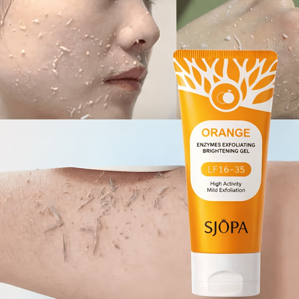Exfoliating Face Gel 100g - Orange Vitamin C Salicylic Acid Pore Cleansing Physical Exfoliant — image 6