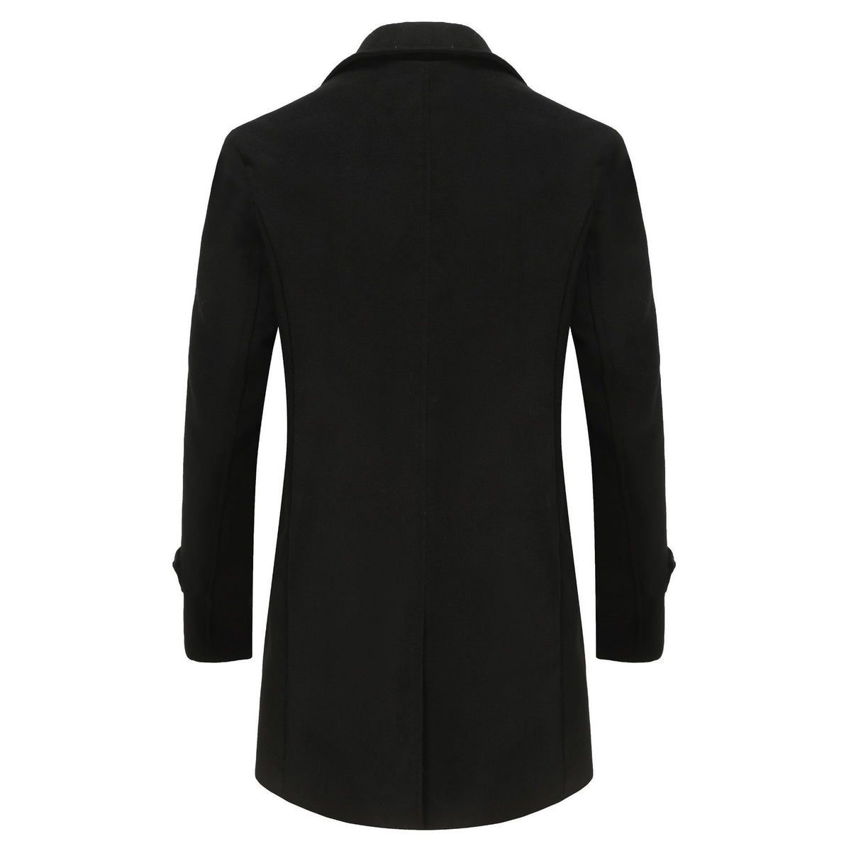 Cotton-padded Wool Coat Fashionable Lapel Wool Outerwear