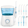 Water Flosser Countertop FC166 Oral Irrigator with 600ml Tank, Ten Pressure Settings, Eight Nozzles and Rotary Dial — image 1