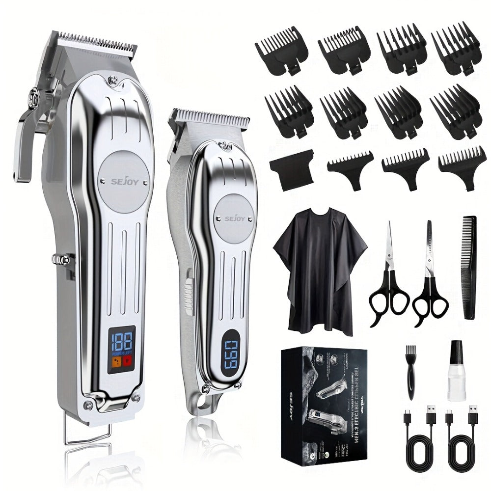 Hair Clipper Seacol Cordless Clipper Configurations with LED Displays, USB Charging and Guide Comb Accessories — image 1