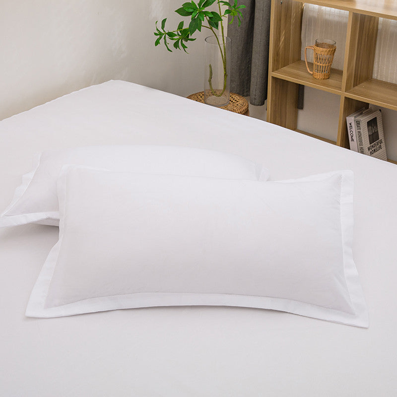 Pure Color Washed Cotton Pillowcase Single Pillowcase