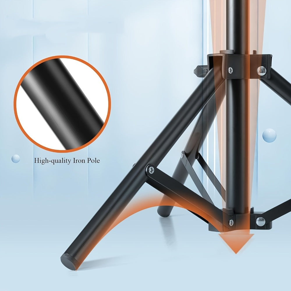 Adjustable Wig Stand Tripod 360 Rotation Aluminum Alloy Height Adjustable to 50 Inch Foldable Portable Mannequin Head Stand f
