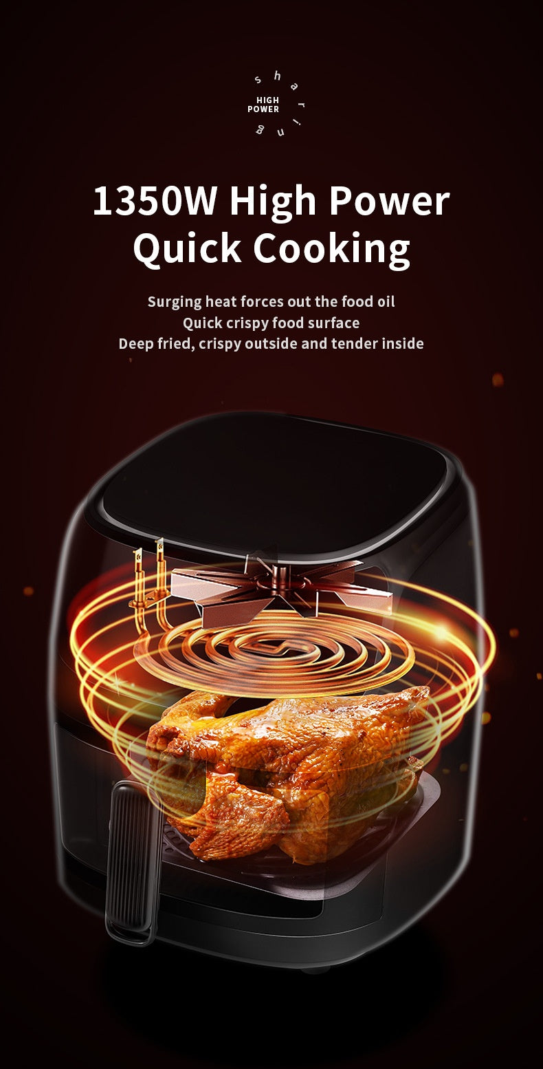 Home Visual Touch Screen Large Capacity Air Fryer