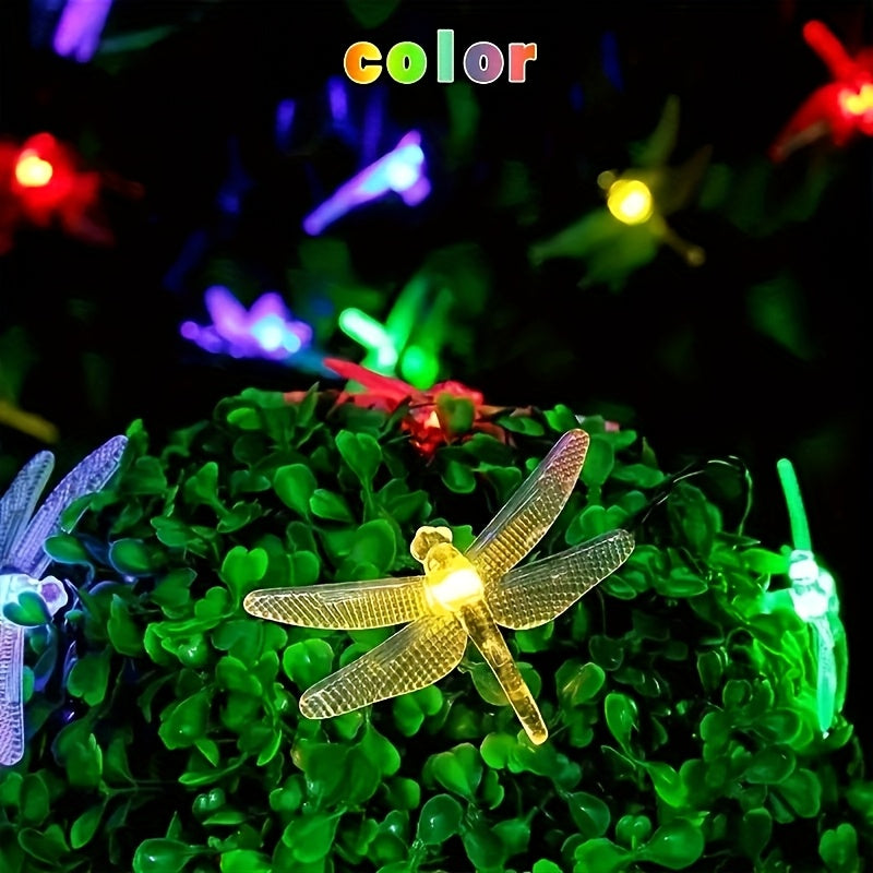 Solar Dragonfly String Lights Outdoor 30 LED 8 Modes, for Garden, Pathway and Patio Lighting — image 2