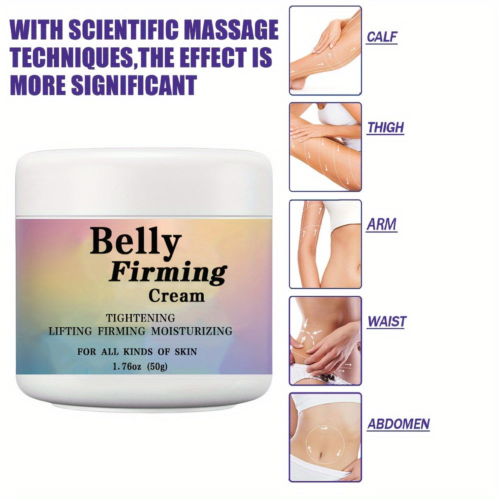Body Cream 50g Jar with Caffeine Shea Butter Vitamin E and Macadamia Oil for External Belly Arm and Body Use — image 8