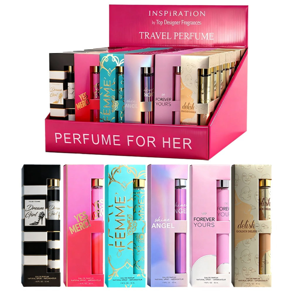 Women's Perfume Set Travel Size - 6 Piece Eau de Parfum Collection, Designer Fragrance Sampler Gift Set for Her — image 1