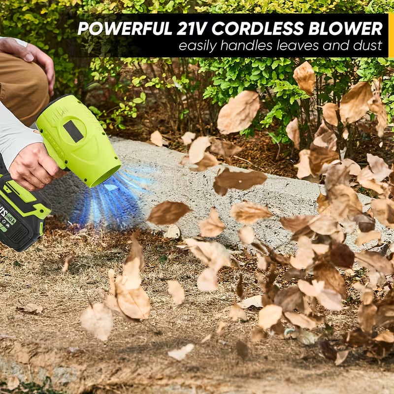 Cordless High-Pressure Jet Dry Leaf Blower and Mini Air Duster