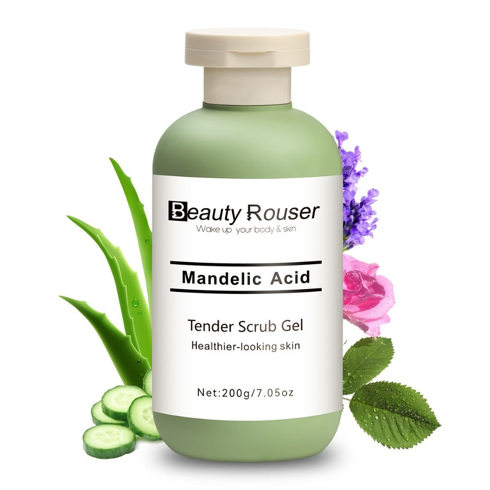 Exfoliating Body Scrub Gel with Aloe Vera, Rose & Chamomile Extract, Deep Cleansing Physical Scrub for Face & Body — image 4