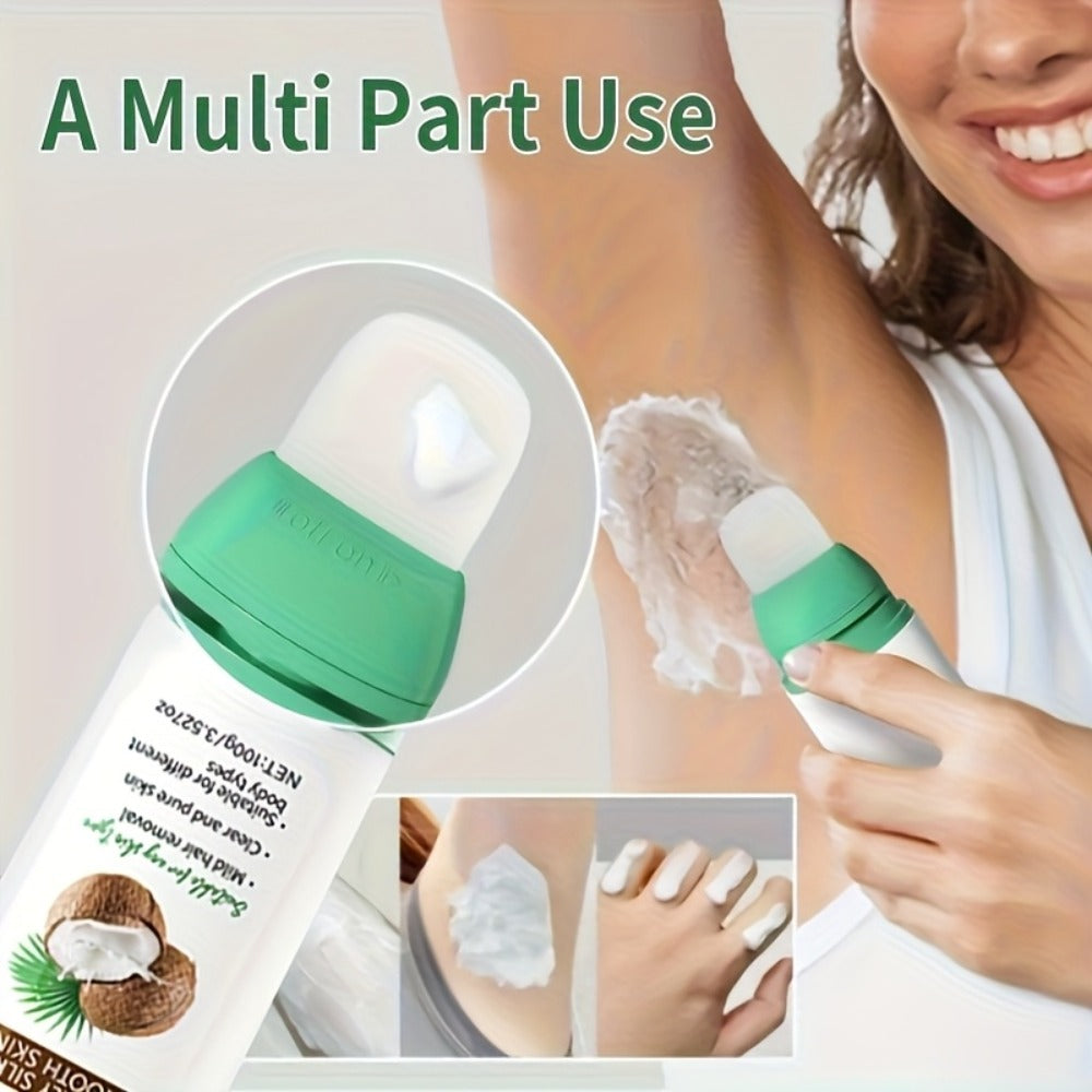 Hair Removal Cream ROZINO 100g Coconut and Squalane Tube with Carton for External Body Grooming — image 6
