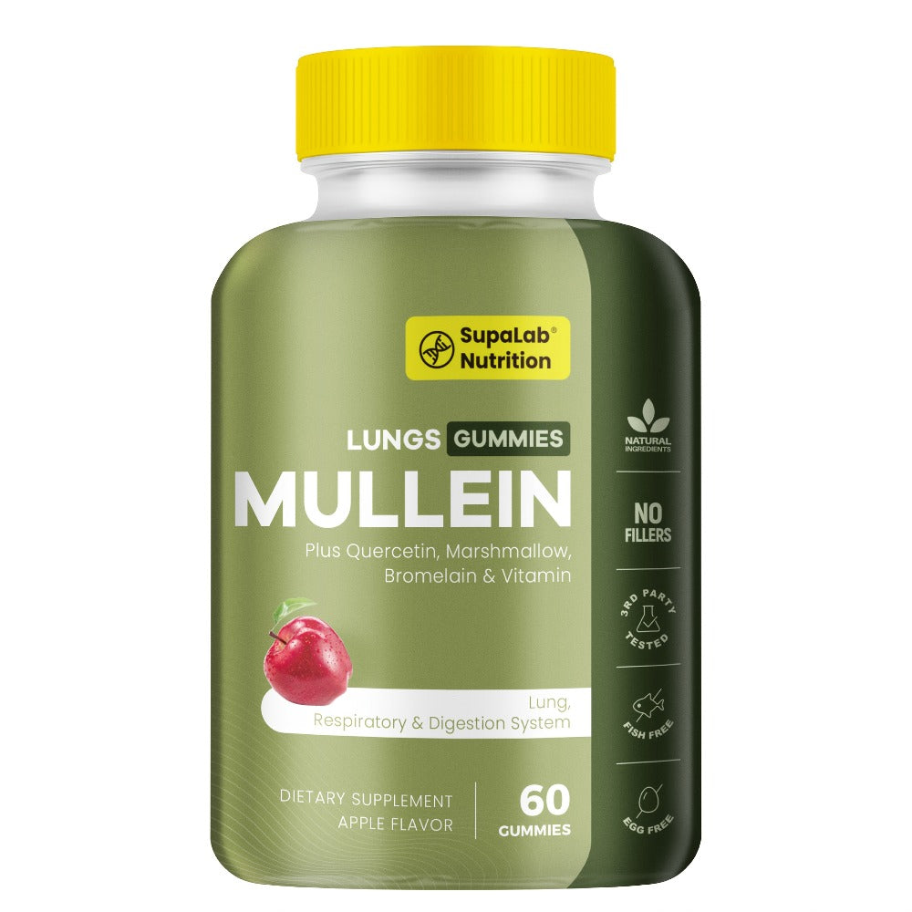 Mullein Leaf Lung Health Supplement with Quercetin, Bromelain, Vitamin C & D3, Zinc & Selenium — image 7
