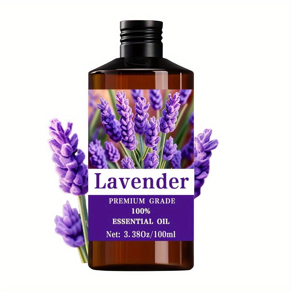 Essential Oil Lavender Floral Herbal Aroma in 100ml Bottle for Diffuser, Massage and Personal Care Use — image 1