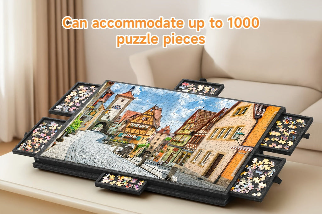 Puzzle Mat for 1000 and 1500 Piece Jigsaw Puzzles in an Extra Large Foldaway Felt Roll-Up Design — image 11