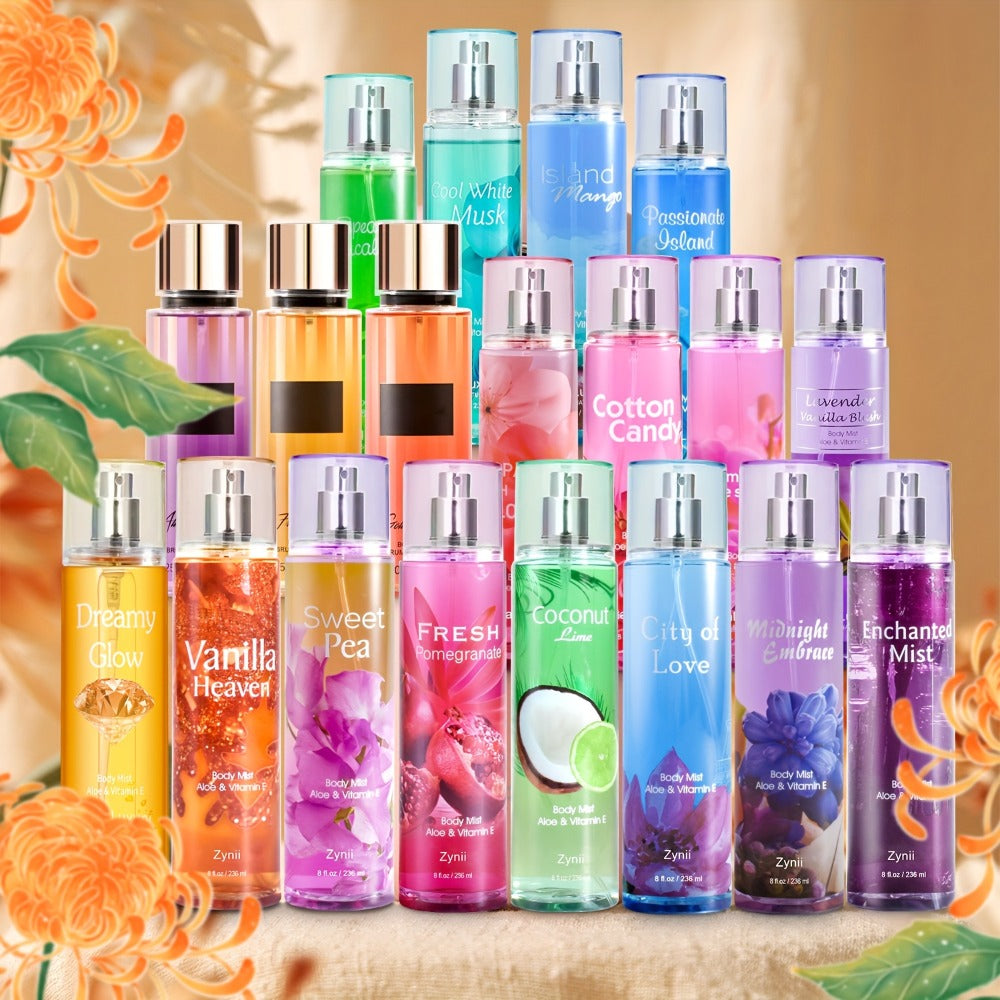 Fragrance Body Mist for Women, Floral, Fruity, Musk & Vanilla Body Spray with Aloe & Vitamin E, 3-8 fl oz — image 1