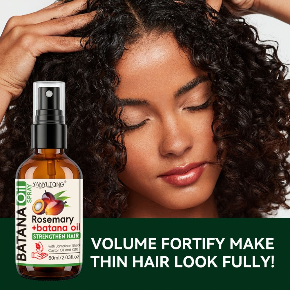 Batana & Rosemary Essential Oil Hair Spray 2.03oz, Deep Scalp & Damaged Hair Treatment, Nourishing Formula from Honduras — im