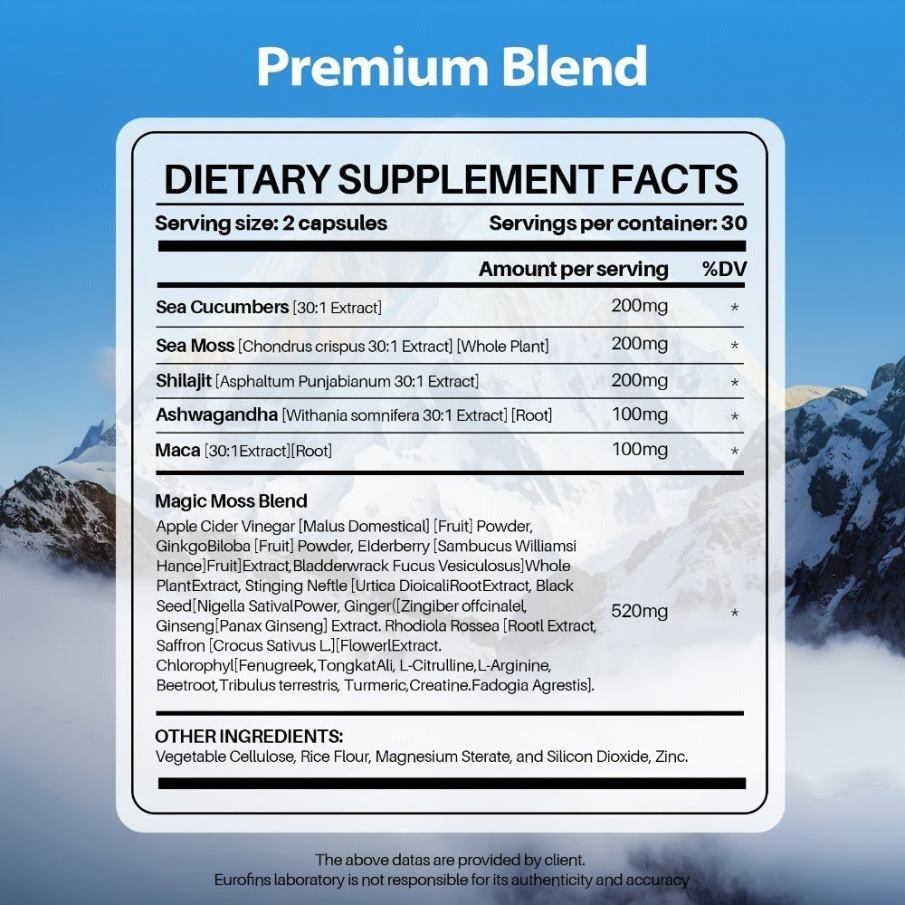Men's Daily Fuel Supplement 2-Pack, Blue Strength 5-in-1 Formula with Maca, Ashwagandha, Tongkat Ali — image 8