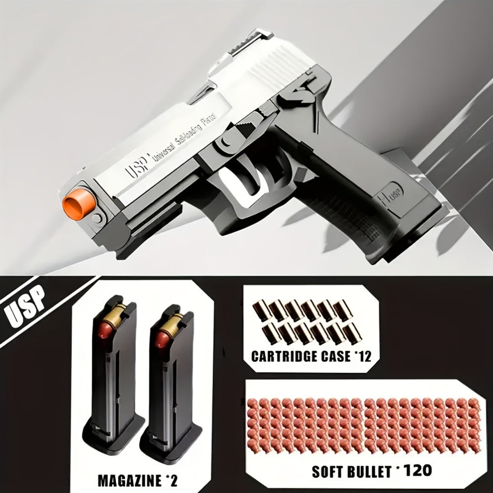 USP Bullet Toy Gun Pistol with Shell Ejecting, Continuous Rapid-Fire Foam Blaster for Boys & Girls — image 5