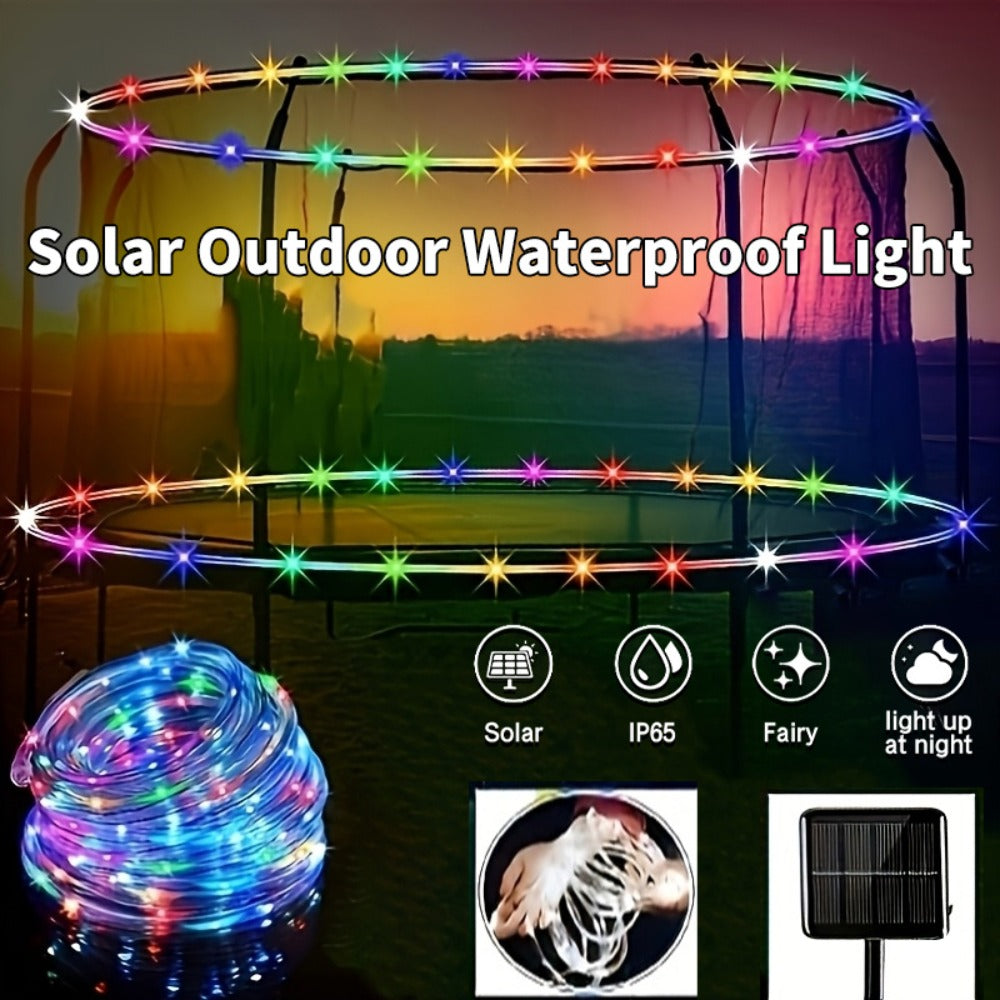 Solar Trampoline Rope Lights with Separate Panel, 50 or 100 LEDs and Multicolor, White or Blue Options — image 15