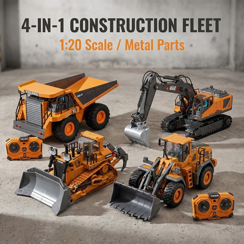 RC Construction Vehicle Set 2/3/4pcs with the Listed Color, Size or Set Options for Everyday Use — image 1