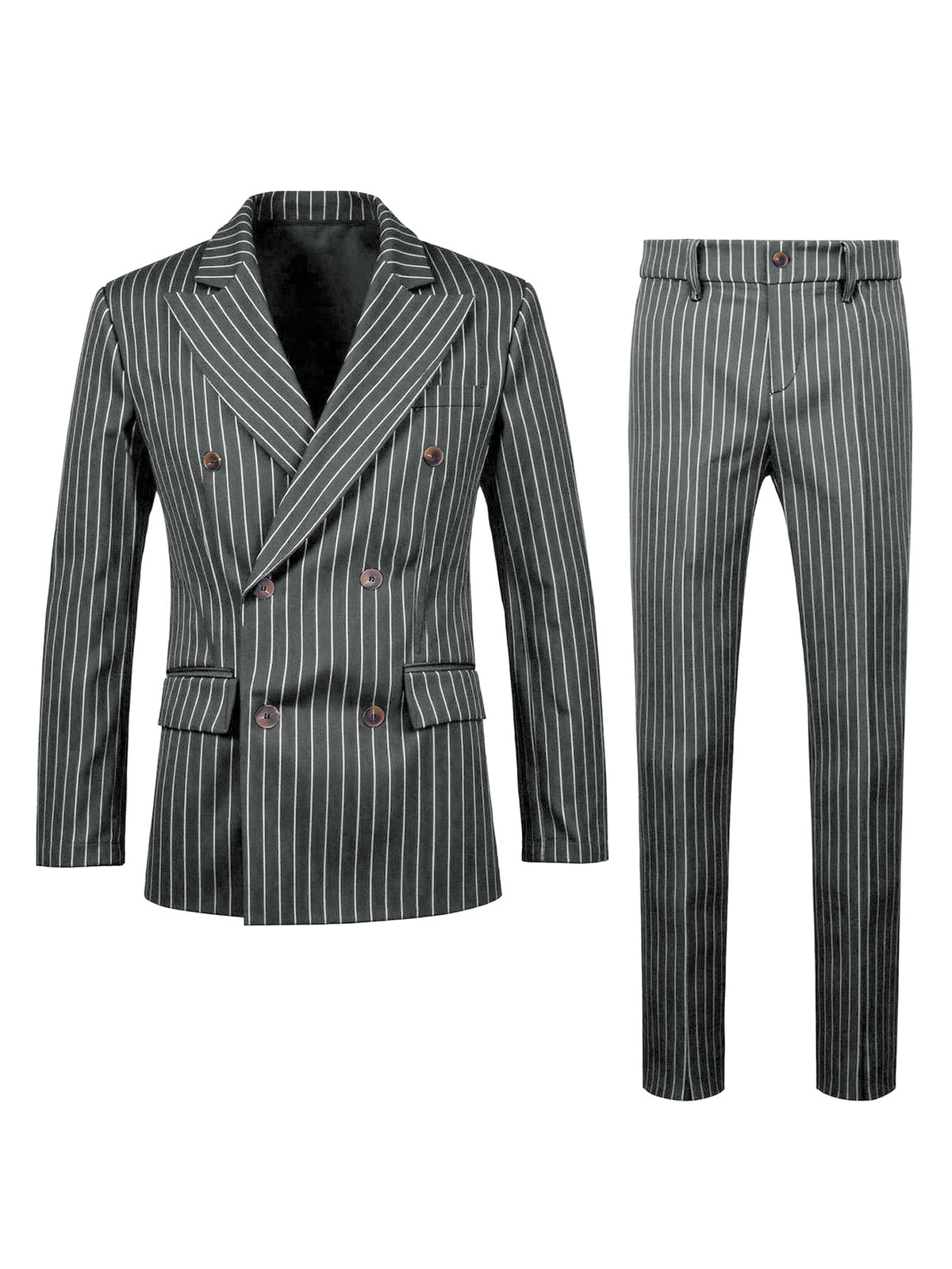 Mens Striped Business Suit Set