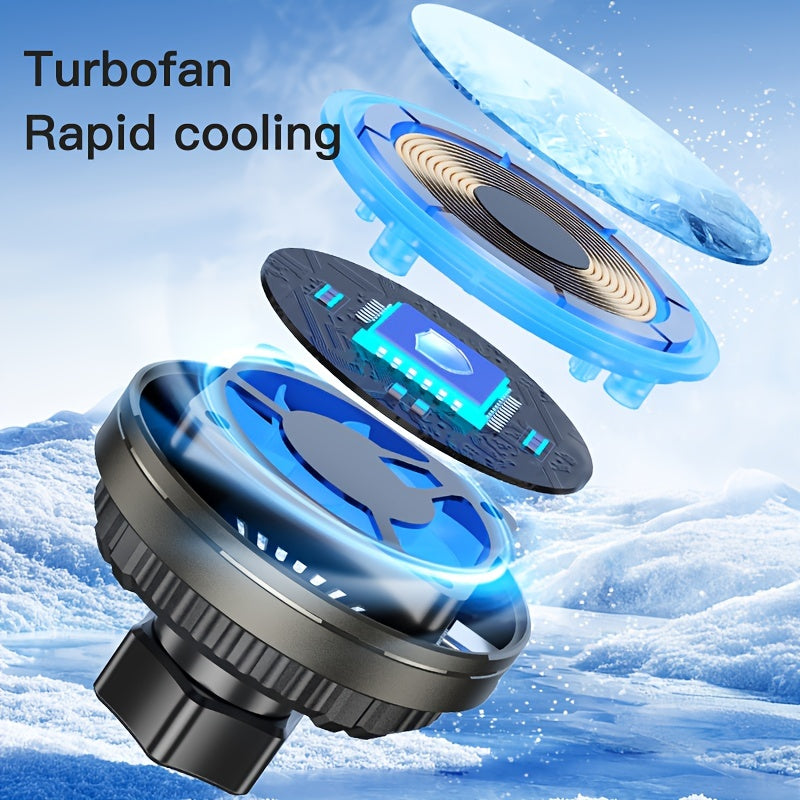 MagSafe Car Wireless Charger for iPhone 12-16 – Magnetic Air Vent Mount with Dual Cooling Fans, Qi1 Fast Charging — image 4