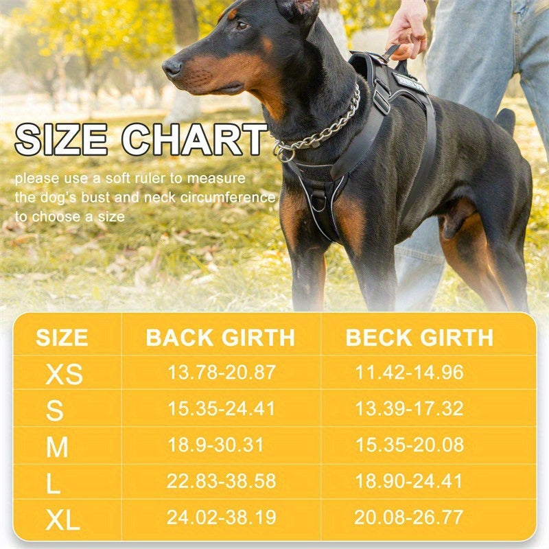 Compact Patch Dog Harness in Black and Three Green Styles with S, M, L and XL Size Options — image 5