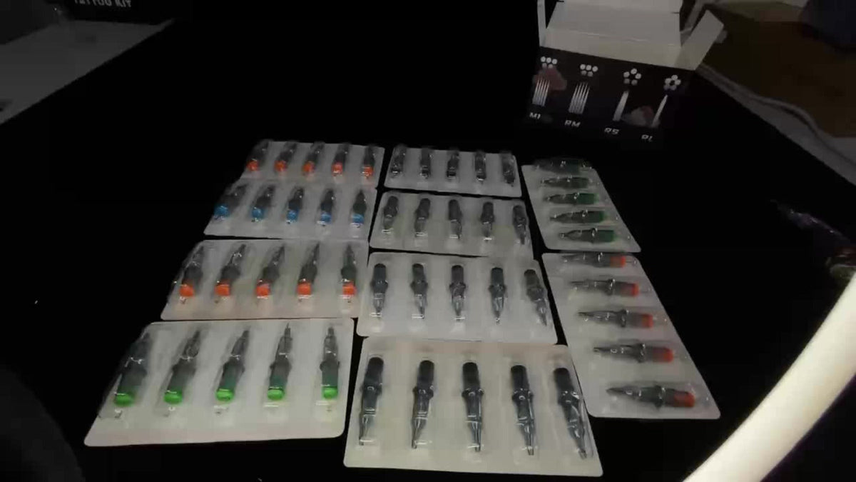 Tattoo Cartridge Needles with Blue Whale Label, 50-Piece Round Liner Pack Across 5 RL Models — image 7