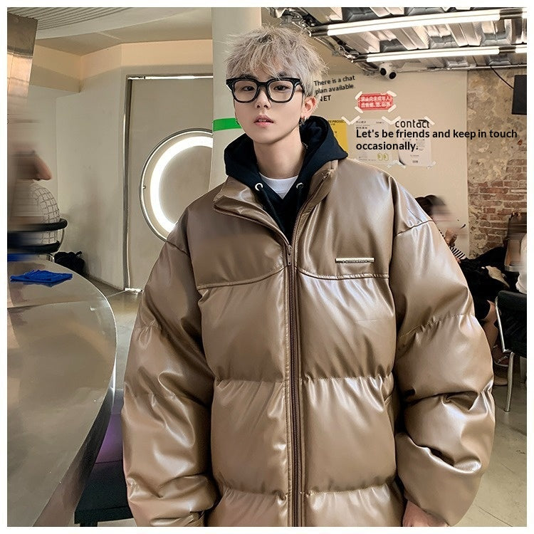 Mens New-Style Thickened Cotton Padded Jacket In American Street Style