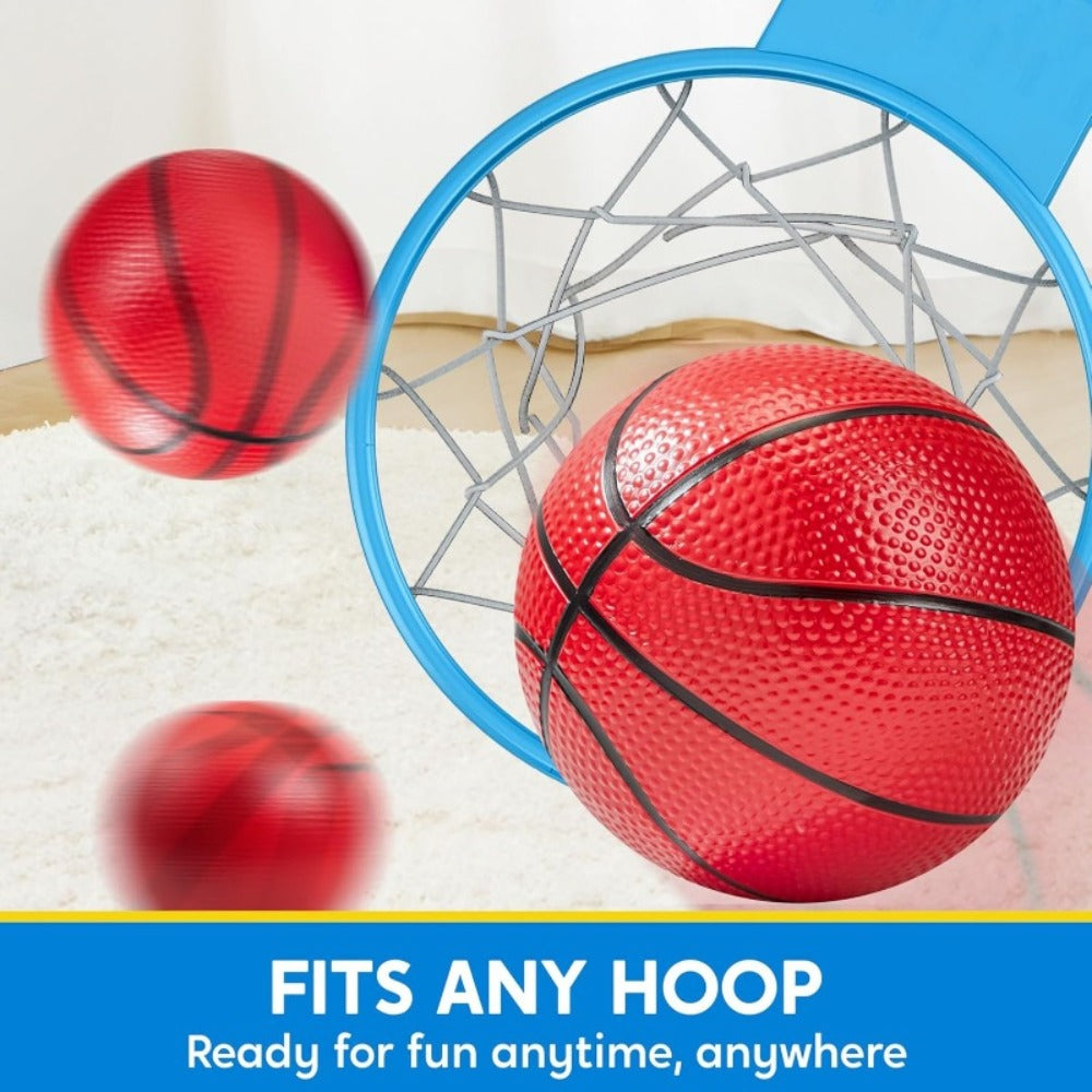 Kids Mini Basketballs Set of 6, 5-Inch Rubber Basketballs with Hand Pump, Perfect for Mini Hoops — image 10