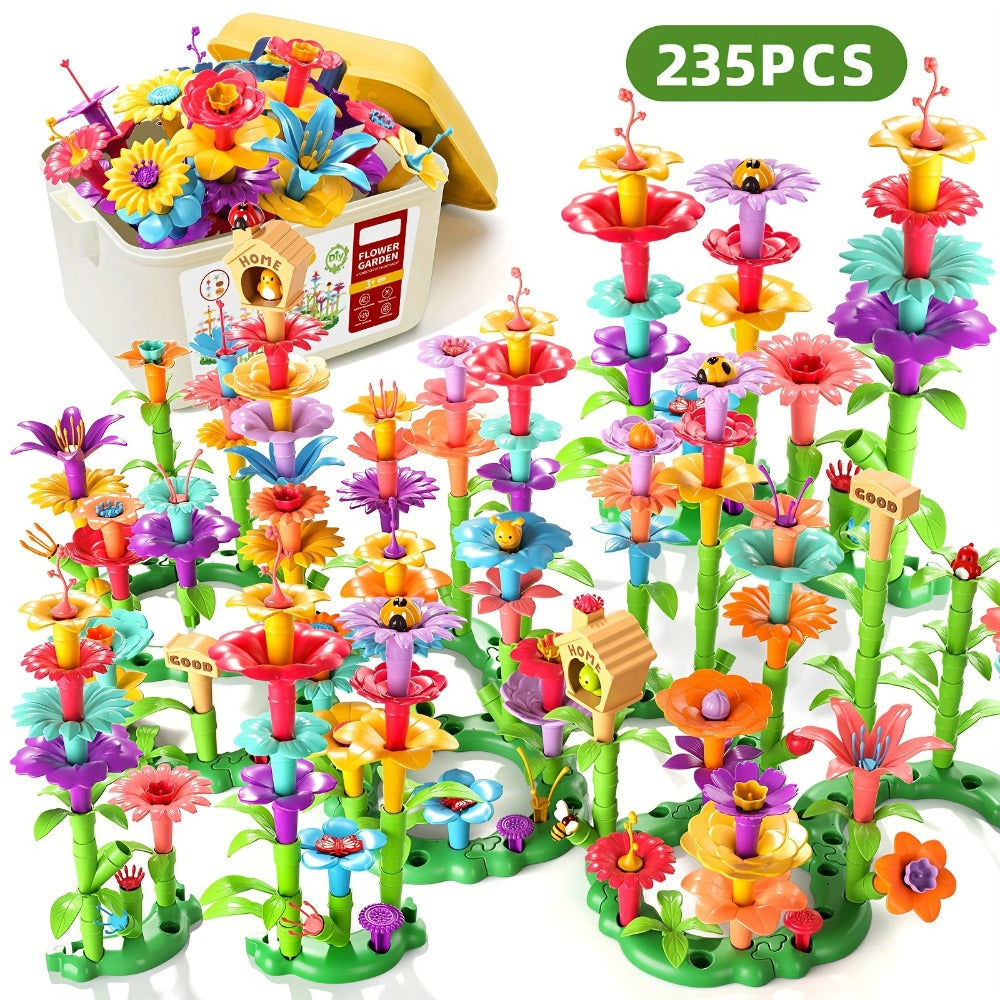 Flower Garden Building Toys for Kids 235 Pieces with the Listed Color, Size or Set Options for Everyday Use — image 3