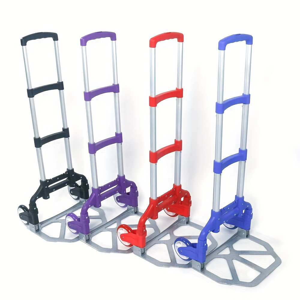 Folding Hand Truck Dolly Aluminum Collapsible Cart Portable Luggage Trolley 165 lbs Capacity — image 11