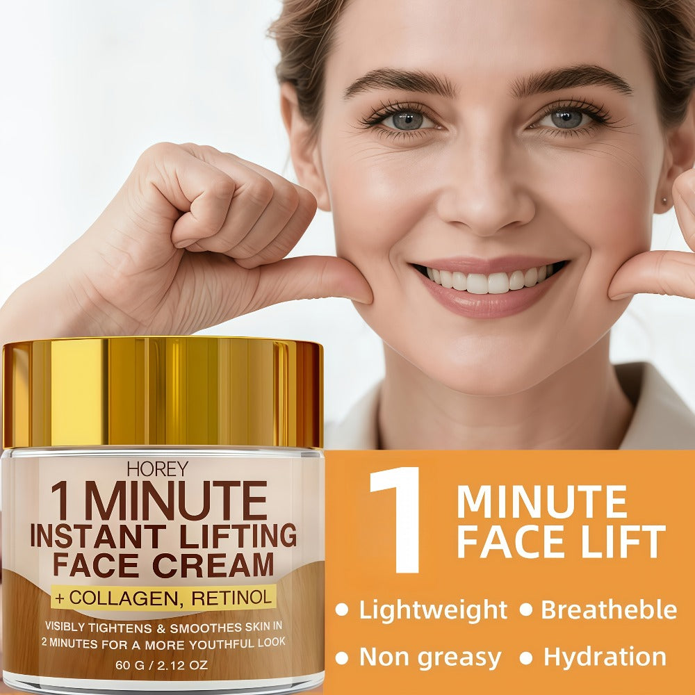 Face Cream with Retinol & Collagen 2.12oz - Instant Lifting Deep Hydration Smooths Fine Lines for Bath Time, Home Spa and Per