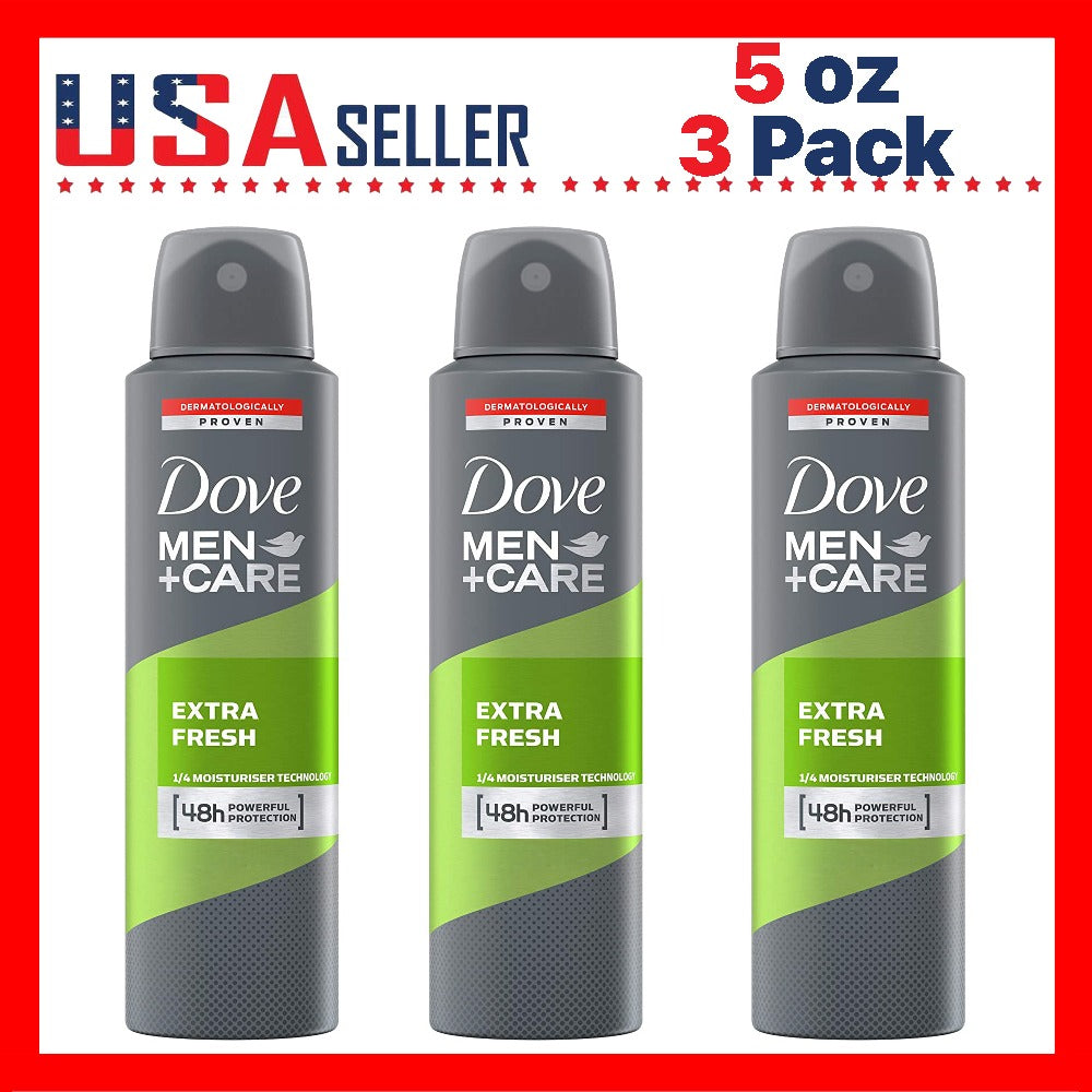 Dove Men+Care Extra Fresh Antiperspirant Spray, 150 ml Cans with Three-Pack or Six-Pack Checkout Options — image 1