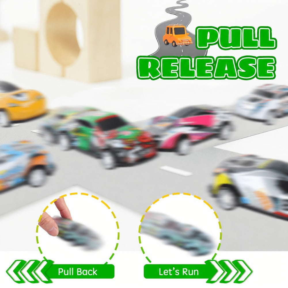 Pull Back Cars Bulk 72 Pack, Mini Race Cars Pull Back and Go Toy Vehicles for Kids Birthday Party Favors — image 5