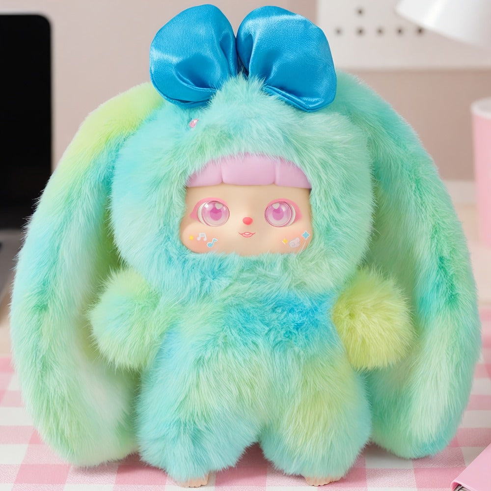 Plush Toy Kawaii Rabbit with Detachable Face Panel and Assorted Character Styling for Display — image 5
