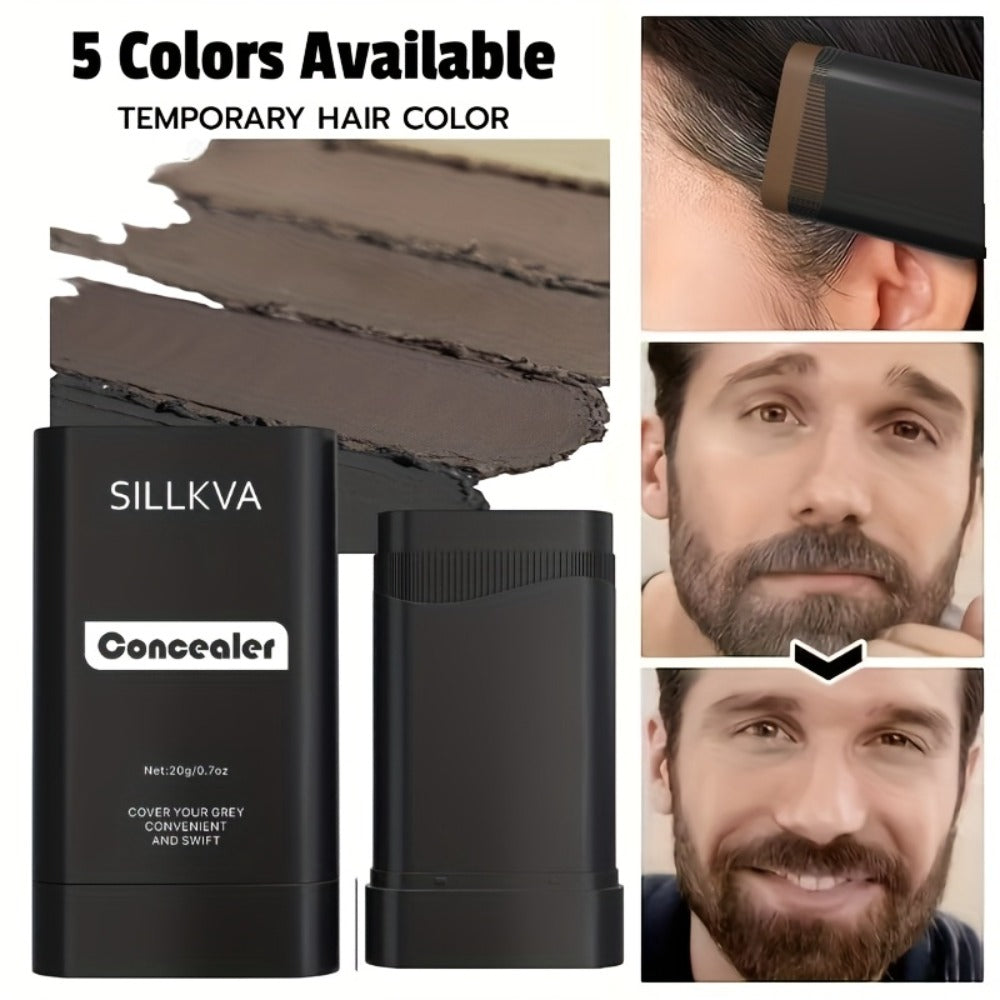 Gray Root Touch-Up Color Concealer Comb for Hair & Beard, Fine Teeth Applicator, 5 Shades, Precise Coverage 0.7oz Each — imag