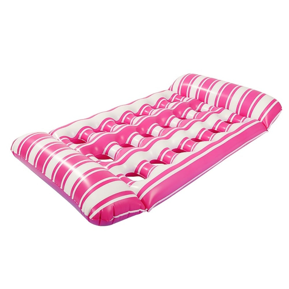 Pool Float Striped Tanning Mat with Built-In Headrest, 51.18 x 27.56 Inches and Three Color Selections — image 5
