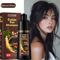 Hair Color Shampoo, ZTAZAKI 5-in-1 250ml Bottle with Six Black, Coffee and Brown Color Options — image 9